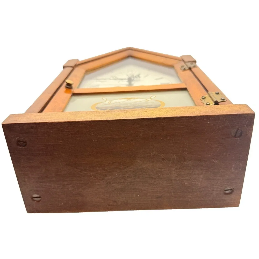 Vintage Daneker Steeple Clock German Movement Gothic Dark Academia No Key, READ